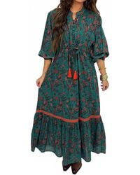 IslaPayal - Cape Midi Dress - Lyst