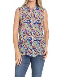 Apny - Button Up Tank Top - Lyst