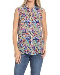 Apny - Button Up Tank Top - Lyst