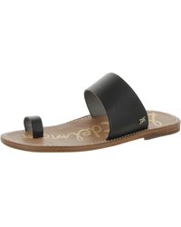 Sam Edelman - Maxy Toe Loop Flat Slide Sandals - Lyst