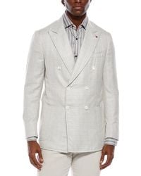 Isaia - Wool, Silk, & Linen-Blend Blazer - Lyst