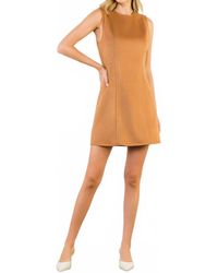 Thml - Sleeveless Suede Dress - Lyst