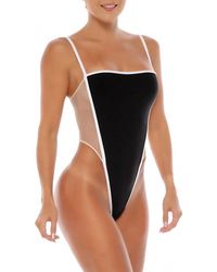 Maxine - Amelia High Leg One Piece - Lyst