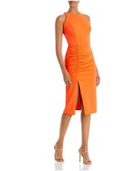 Betsy & Adam - Halter Cut-out Cocktail And Party Dress - Lyst