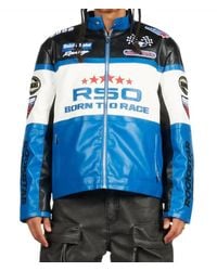 Rockstar Original - Balint Leather Moto Jacket - Lyst
