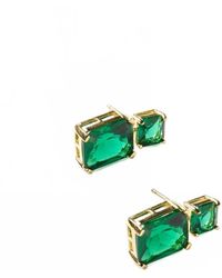 Marlyn Schiff - Princess Cut Drop Earrings - Lyst