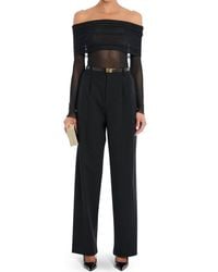 SER.O.YA - Rosa Off-The-Shoulder Sheer Top - Lyst
