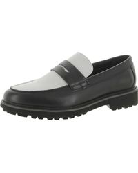 INC - Vance Leather Slip On Loafers - Lyst
