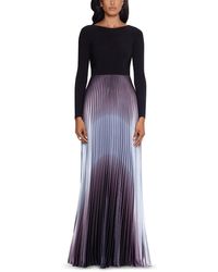 Betsy & Adam - Petites Ombre Pleated Evening Dress - Lyst