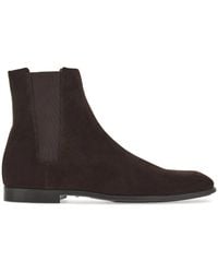 Ferragamo - Ferragamo Chelsea Leather Boots - Lyst