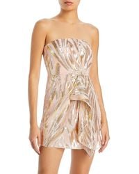 Ramy Brook - Mayrice Pleated Mini Cocktail And Party Dress - Lyst