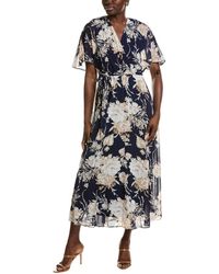 Sandra Darren - Surplice Midi Dress - Lyst