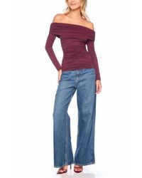 Susana Monaco - Off The Shoulder Gathered Top - Lyst