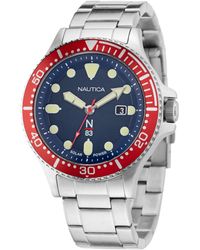 Nautica - Cocoa Beach Solar-powered Recycled Stainless Steel 3-hand Watch - Lyst
