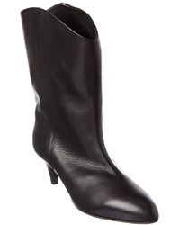 BY FAR - Osage Leather Bootie - Lyst