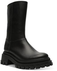 SCHUTZ SHOES - Juany Leather Zipper Mid-calf Boots - Lyst