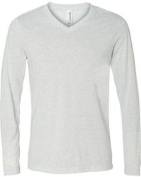 Bella Canvas - Long Sleeve V-Neck Tee - Lyst