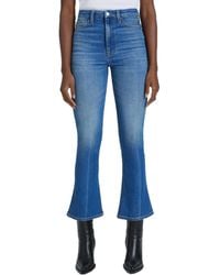 7 For All Mankind - Faded Denim Cropped Jeans - Lyst
