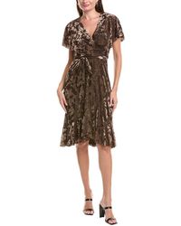 Maison Tara - Velvet Midi Dress - Lyst
