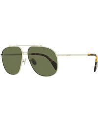 Lanvin - Navigator Sunglasses Lnv110s 045 Silver/havana 60mm - Lyst