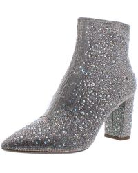 Betsey Johnson - Cady Embellished Block Heel Ankle Boots - Lyst