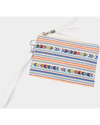 Fashnzfab - Aztec Patterned Wristlet Pouch Bag - Lyst