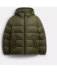 COACH - Tonal Signature Down Jacket - Lyst