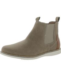 Reserved Footwear - Hunter Faux Leather Wedge Chelsea Boots - Lyst