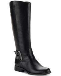 Style & Co. - Maliaa Faux Leather Riding Knee-high Boots - Lyst