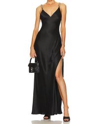 L'Agence - Jet Chain Strap Gown - Lyst