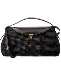 TOTEME - T-Lock Woven Leather Top Handle Shoulder Bag - Lyst