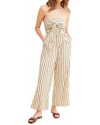 Line & Dot - Macario Striped Jumpsuit - Lyst