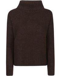 Aragona - Cropped Cashmere Turtleneck Sweater - Lyst