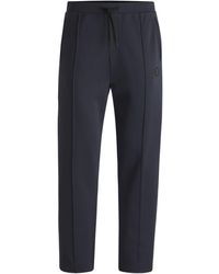 BOSS - Cotton Tracksuit Bottoms With Double B Monogram - Lyst