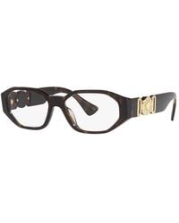 Versace - Eyeglasses Geometric Full Rim, Frame And Clear Demo Lenses Lens Ve3320Ugb1 - Lyst