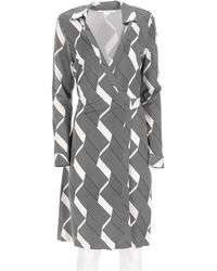 Diane von Furstenberg - Geometric Knee-Length Wrap Dress - Lyst