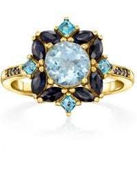 Ross-Simons - 1.50- Sky Topaz And Sapphire Ring - Lyst