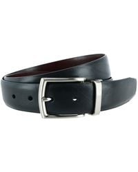 Trafalgar - Filippo 35mm Reversible Italian Pebble Leather Belt - Lyst