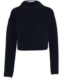 Dion Lee - Mock Neck Rib Knit Sweater - Lyst