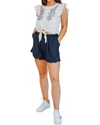 She + Sky - Talk Flirty To Me Crop Top - Lyst