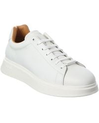 BOSS - Bulton Leather Sneaker - Lyst