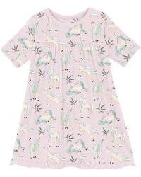 KICKEE - Baby Girl's Classic Short Sleeve Swing Dress - Lyst