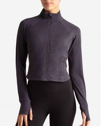 Danskin - Cropped Melange Jacket - Lyst