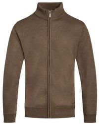TRUEDAMES - Solid Full Zip Sweater - Lyst