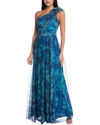 Rene Ruiz - One-Shoulder Organza Gown - Lyst