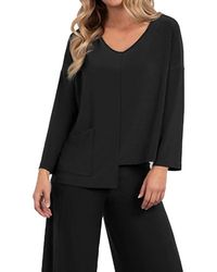 Sympli - Etch V-Neck Top - Lyst