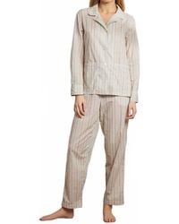 The Sleep Code - Printed Floral Cotton Long Pajama Set - Lyst
