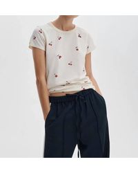 Rag & Bone - All Over Cherry Short Sleeve Tee - Lyst