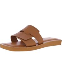 Franco Sarto - Capri Leather Slip On Slide Sandals - Lyst
