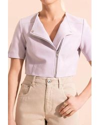 Lamarque - Kirsi Cropped Biker Jacket - Lyst